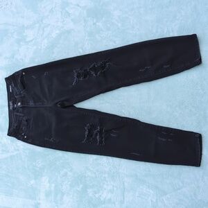 Judy Blue boyfriend fit black distressed juniors denim jeans size 1 / 25
